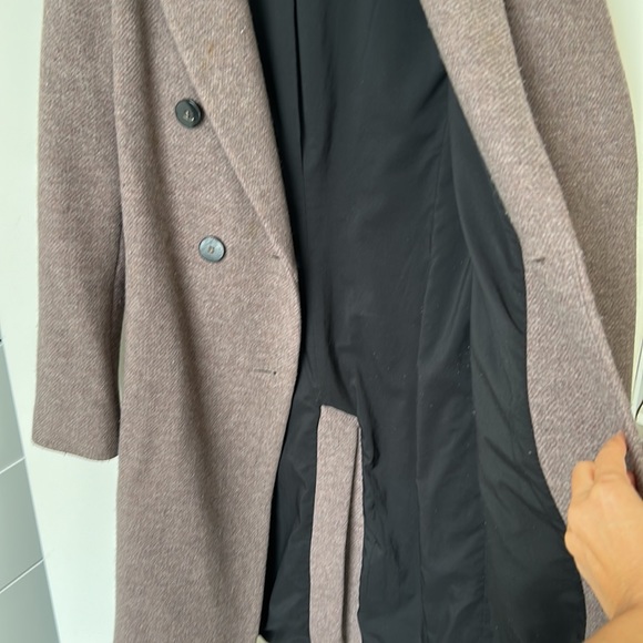 Intermix private label wool coat mauve taupe small - Picture 3 of 6